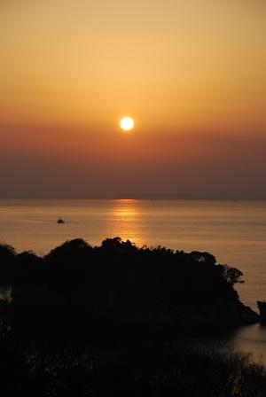 雑賀崎の夕日